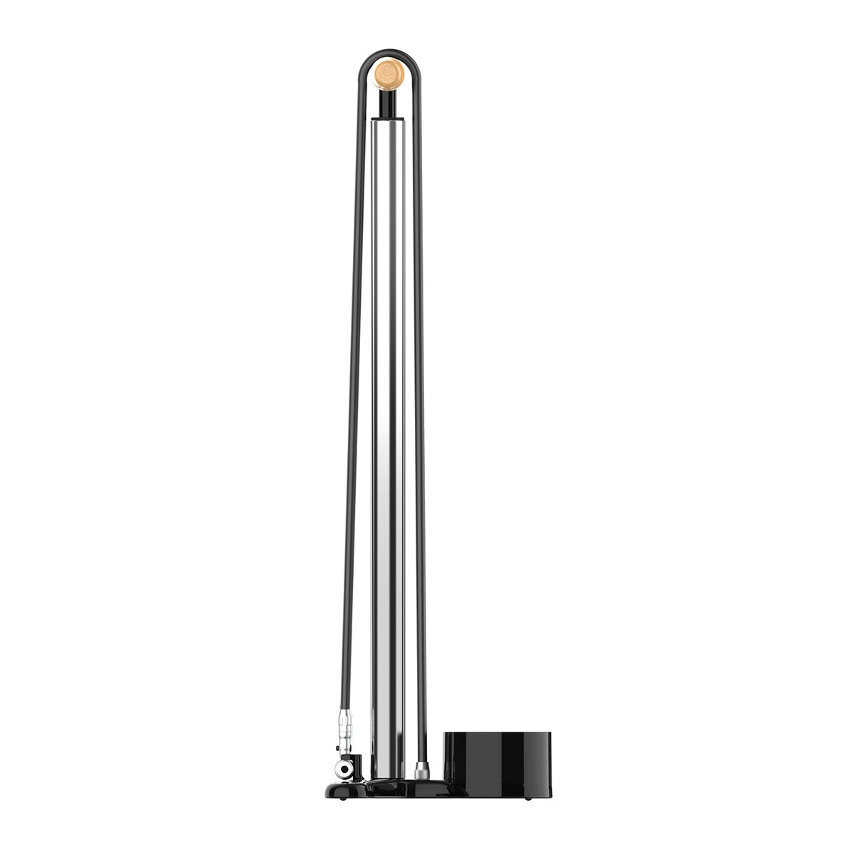 Voetpomp LEZYNE ALLOY FLOOR DRIVE Presta Pro Chuck zilver
