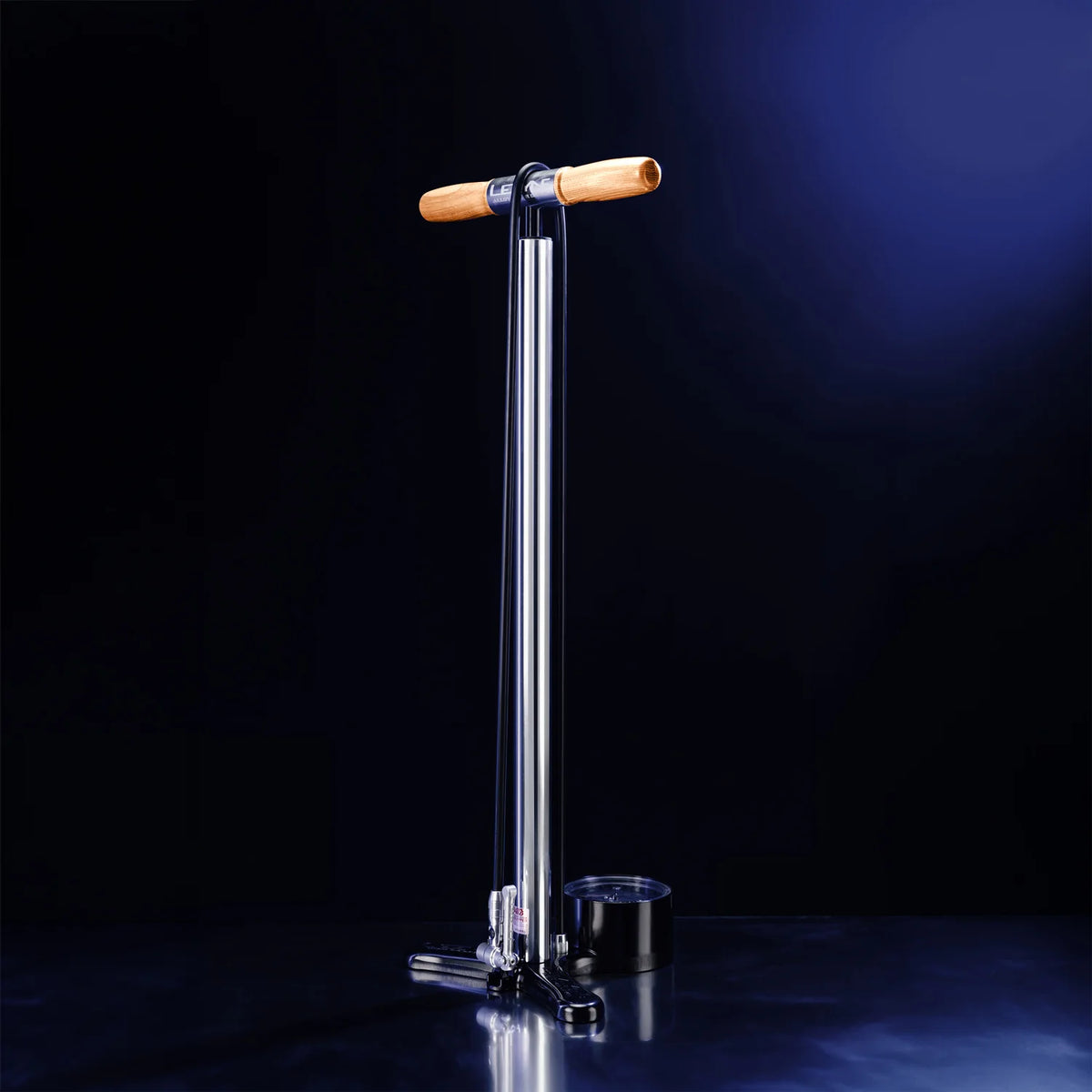 Voetpomp LEZYNE ALLOY FLOOR DRIVE Presta Pro Chuck zilver