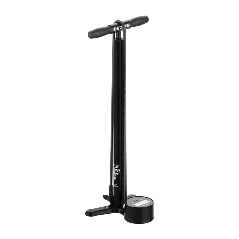 LEZYNE ALLOY FLOOR DRIVE HV DIGITAL 3.5 vloerpomp zwart