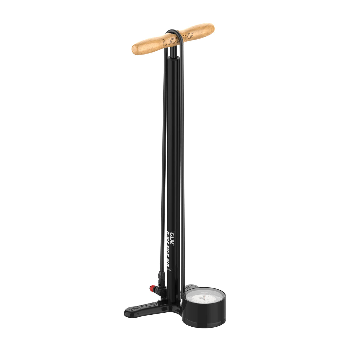 LEZYNE CLIK DRIVE HP ABS PRO Chuck vloerpomp zwart