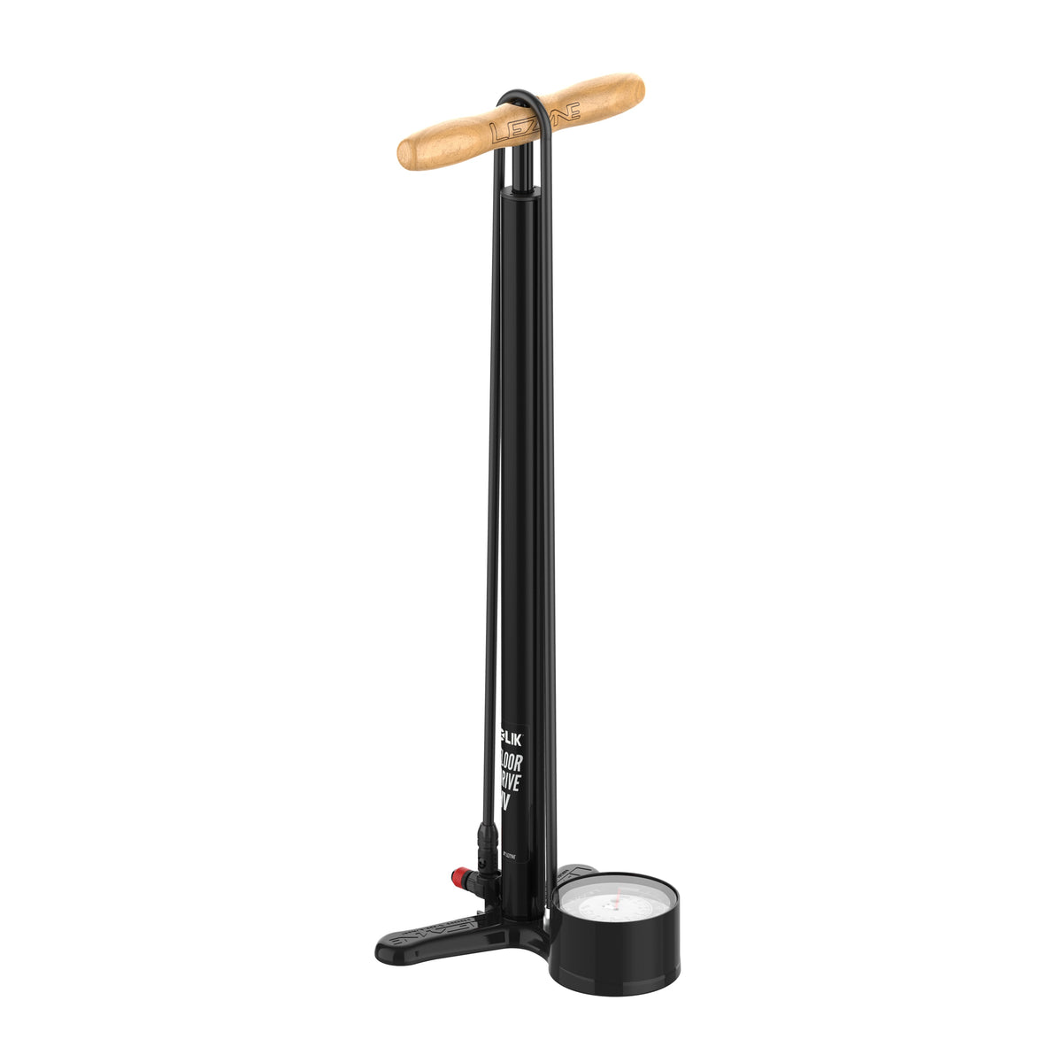 LEZYNE CLIK DRIVE HV ABS PRO Chuck vloerpomp zwart