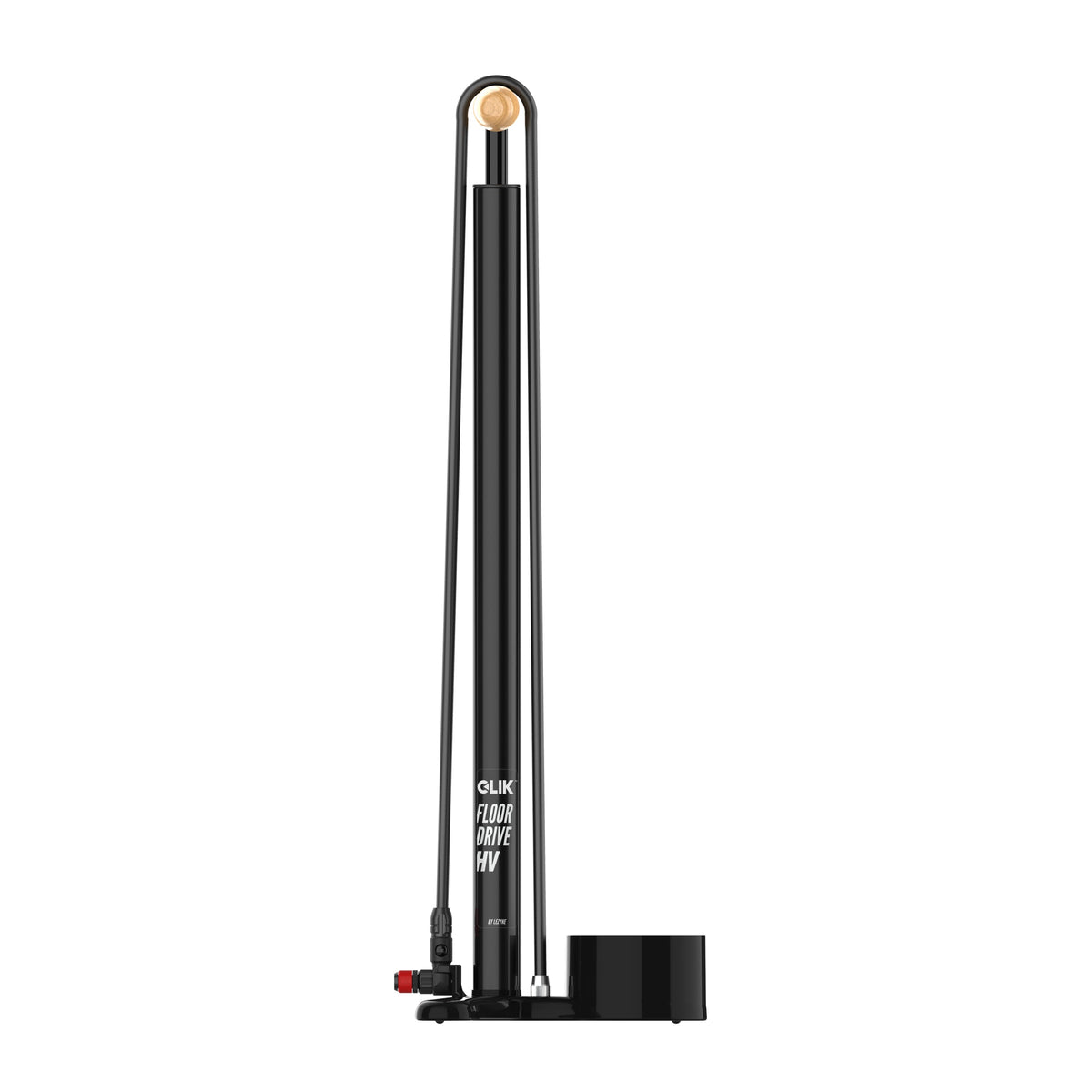 LEZYNE CLIK DRIVE HV ABS PRO Chuck vloerpomp zwart