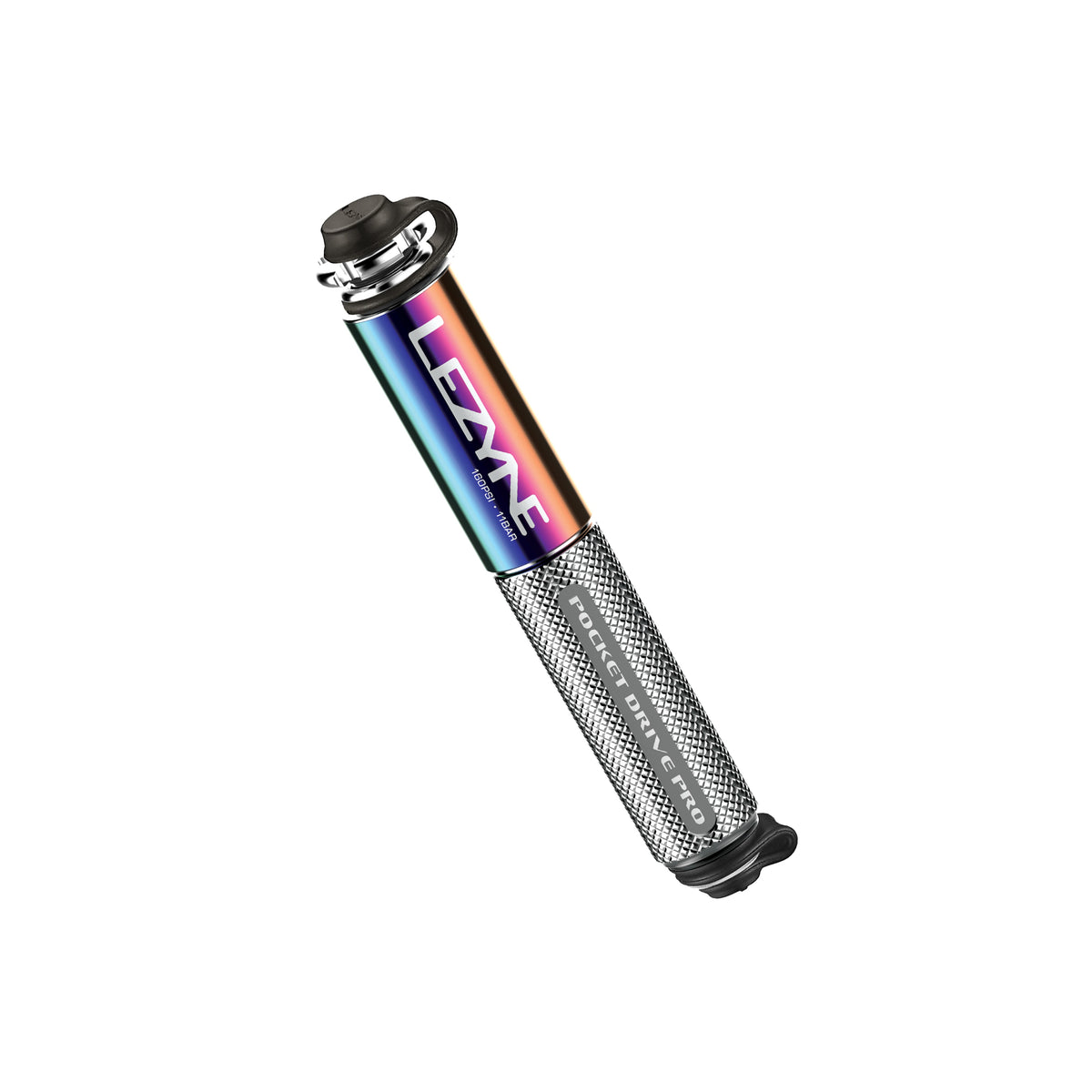 LEZYNE MINI POCKET DRIVE PRO handpomp metallic zilver