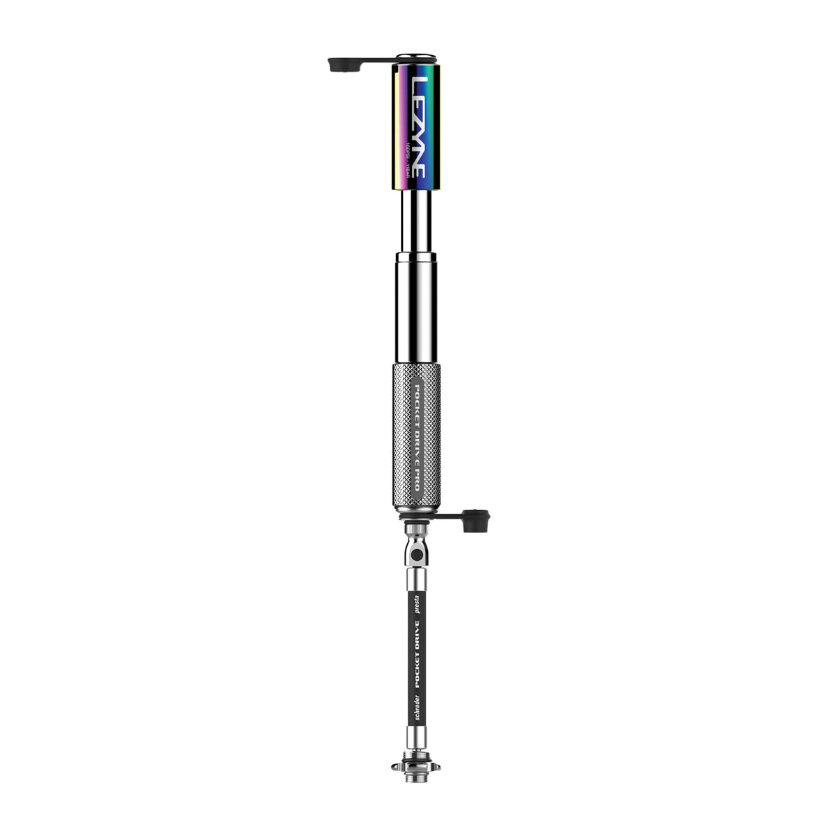 LEZYNE MINI POCKET DRIVE PRO handpomp metallic zilver