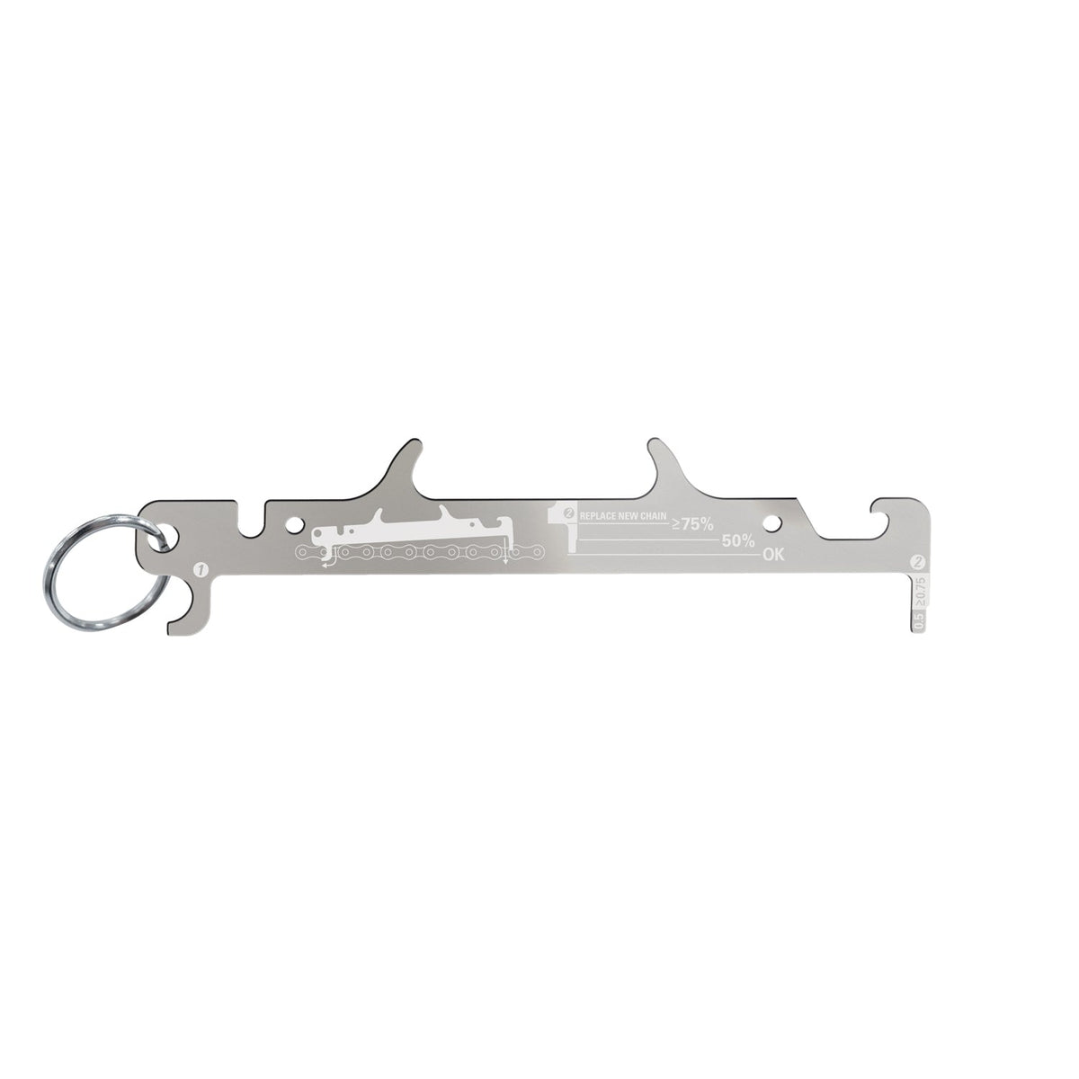 Kettingslijtagemeter LEZYNE zilver