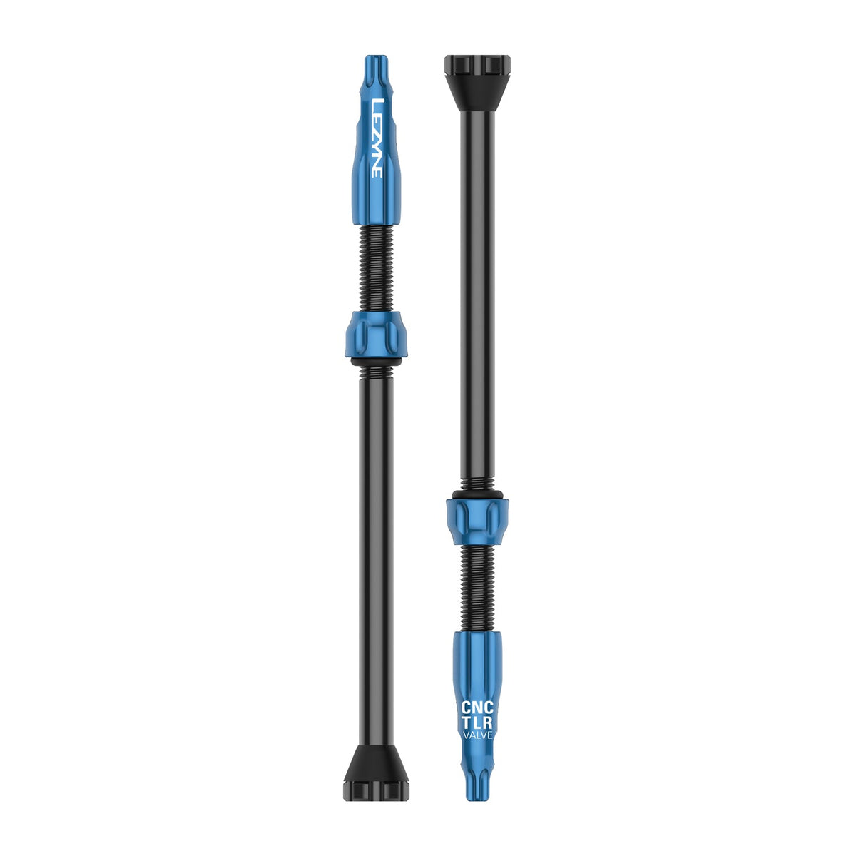 Lot de 2 Valves Tubeless LEZYNE CNC 80mm Bleu