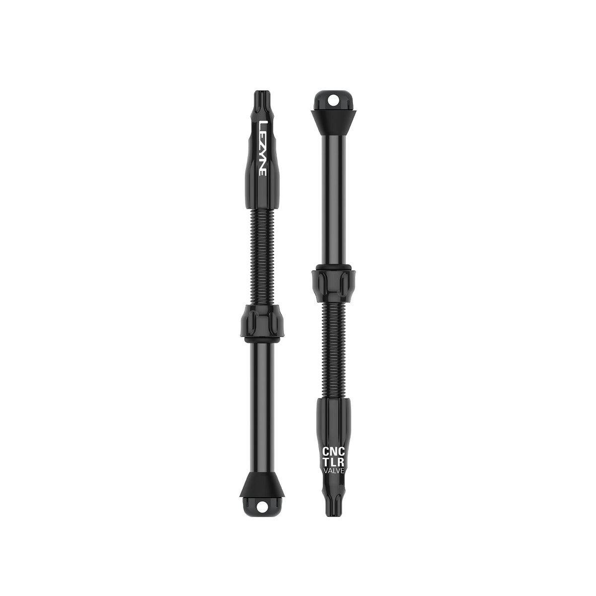 Lot de 2 Valves Tubeless LEZYNE CNC PRO 80mm Noir