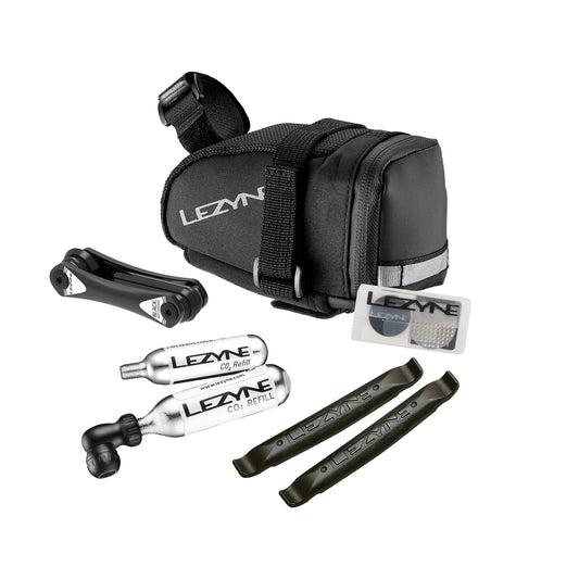 LEZYNE Caddy zadeltas zwart met CO2-set