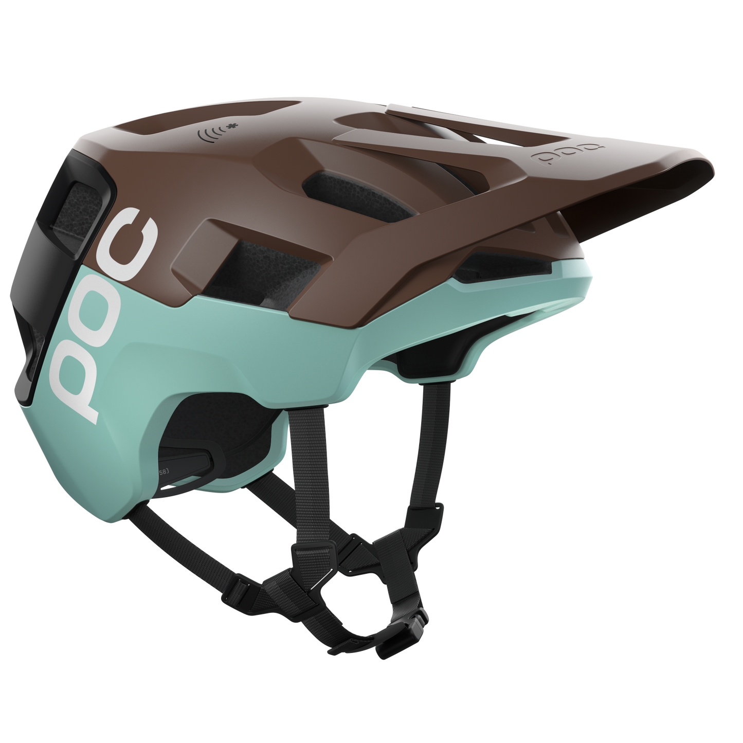 POC KORTAL RACE MIPS MTB Helm Wit Bruin/Blauw