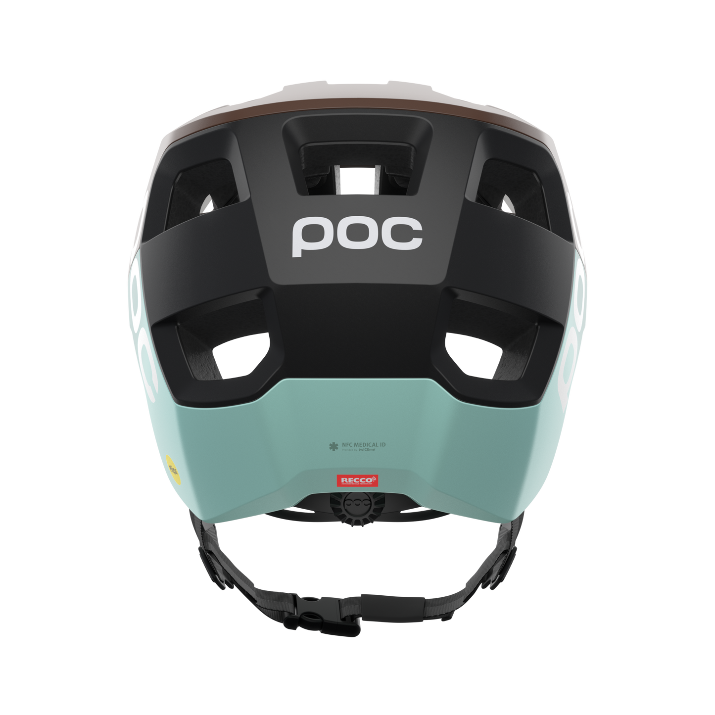 POC KORTAL RACE MIPS MTB Helm Wit Bruin/Blauw