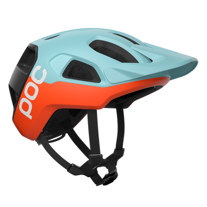 MTB-helm POC CULARIS Blauw/Oranje Mat