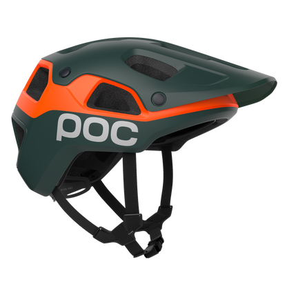 MTB-helm POC CULARIS PURE Groen Mat/Oranje Mat