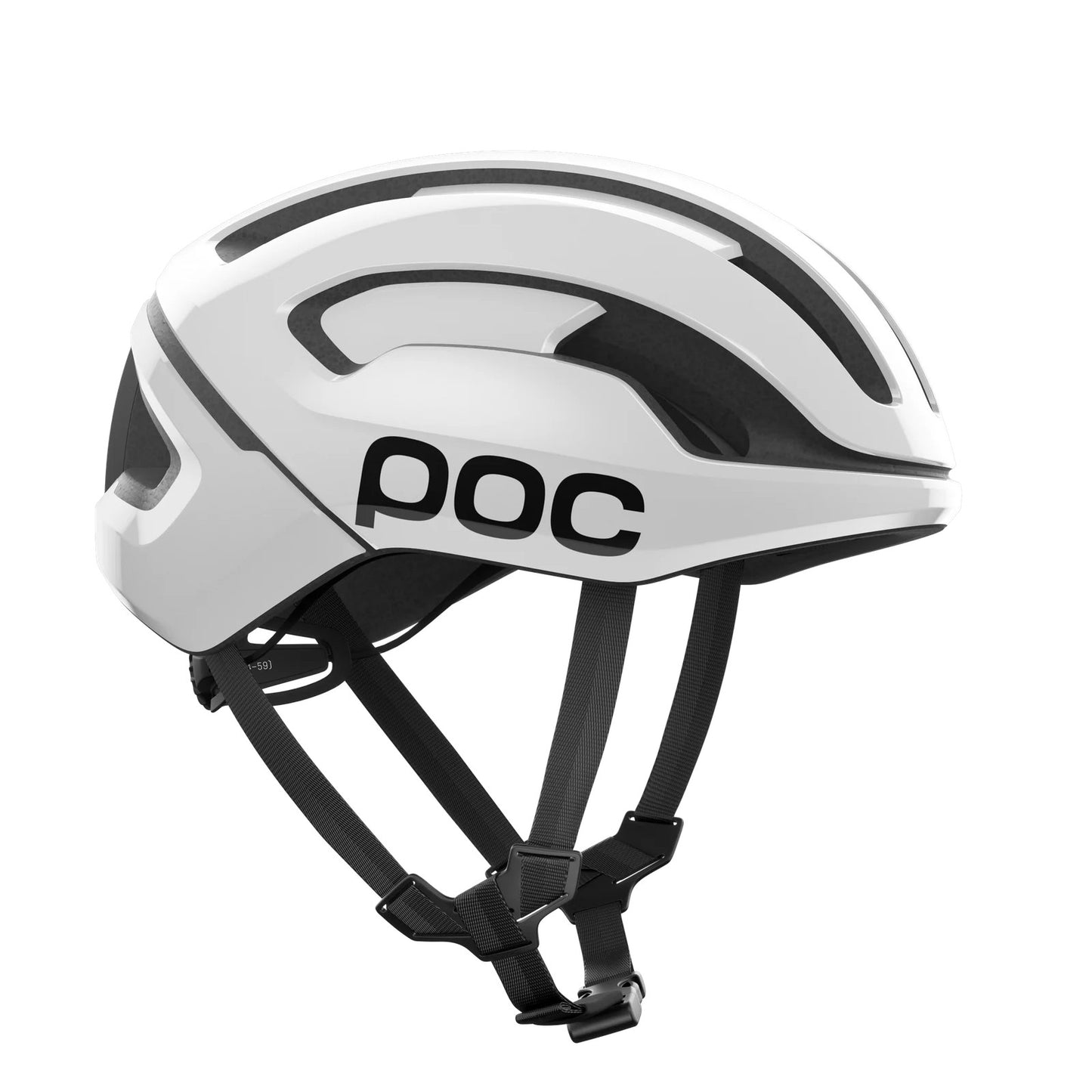 Casque Route POC OMNE AIR MIPS Logo Blanc/Noir Matt