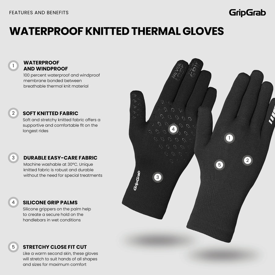 GRIPGRAB WATERDICHTE WINTERHANDSCHOENEN Zwart