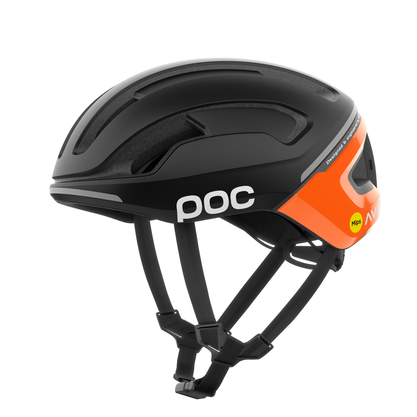 Casque Route POC OMNE BEACON MIPS Noir/Orange Fluorescent AVIP