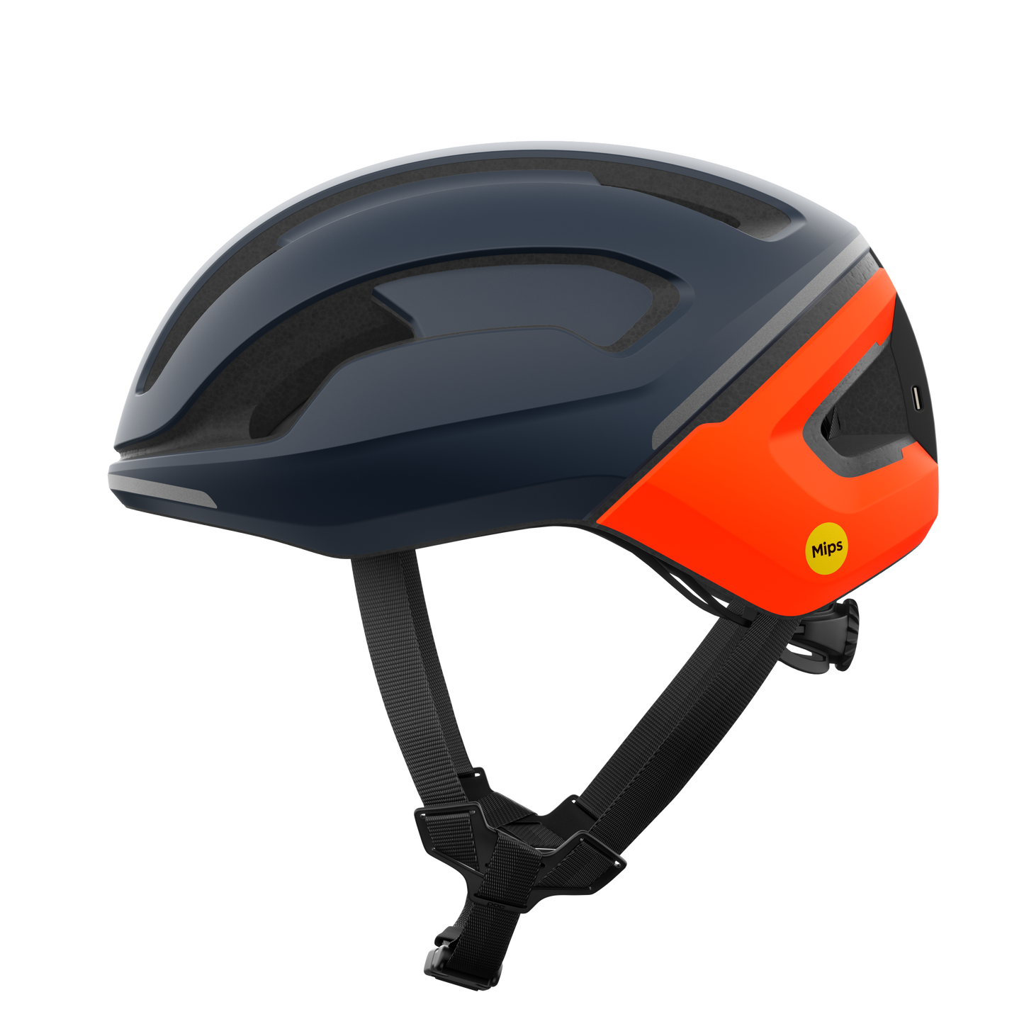 Casque Route POC OMNE BEACON MIPS Bleu/Orange Matt