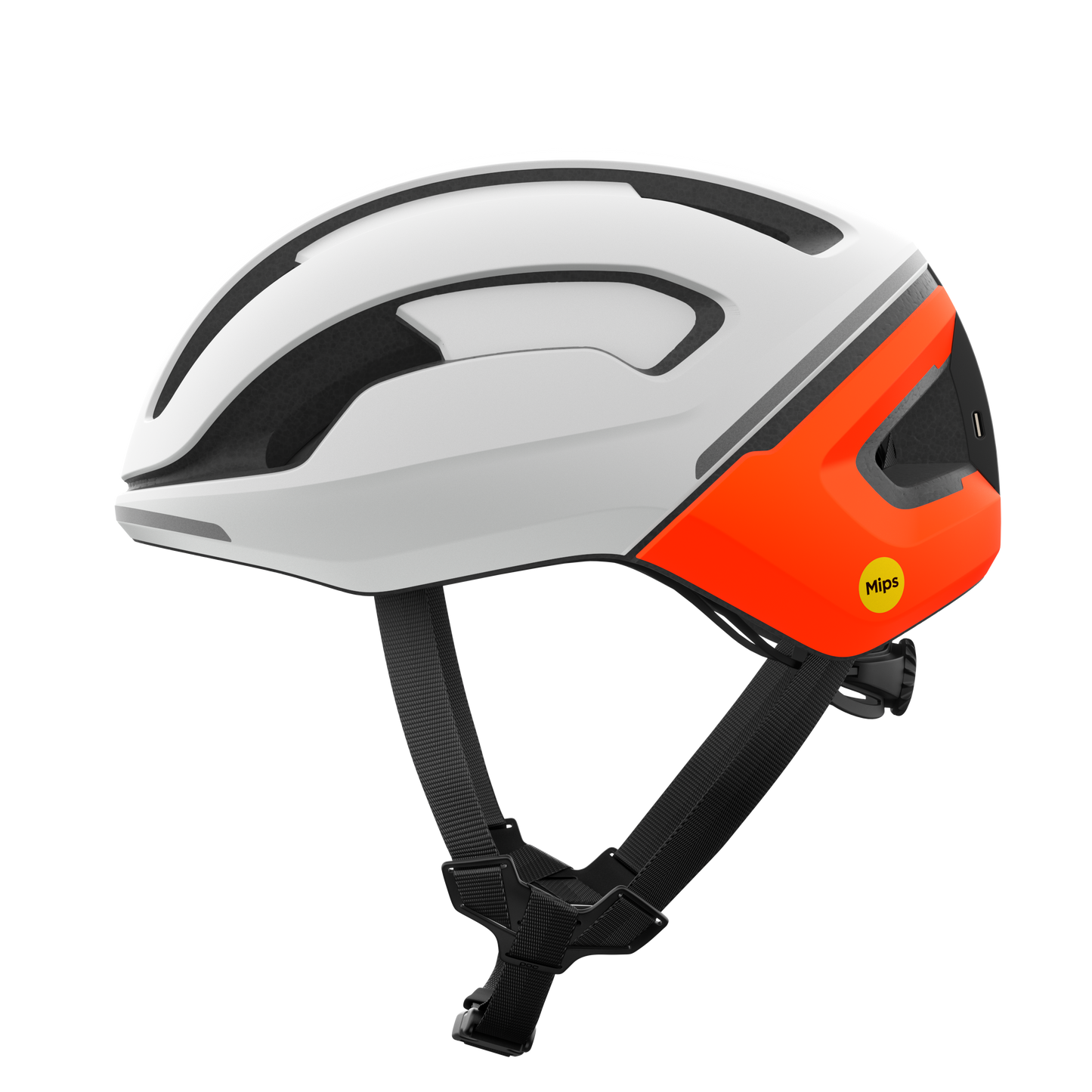 Casque Route POC OMNE BEACON MIPS Blanc/Orange Matt