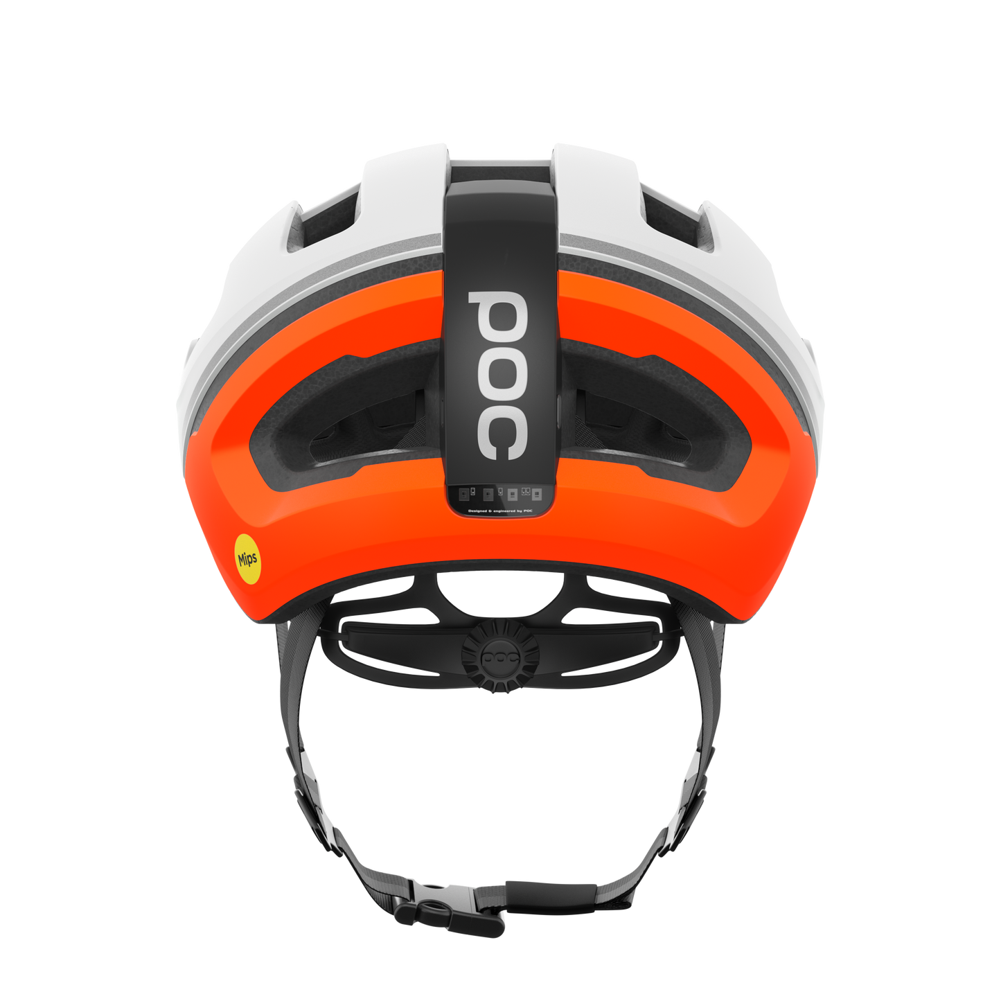 Casque Route POC OMNE BEACON MIPS Blanc/Orange Matt