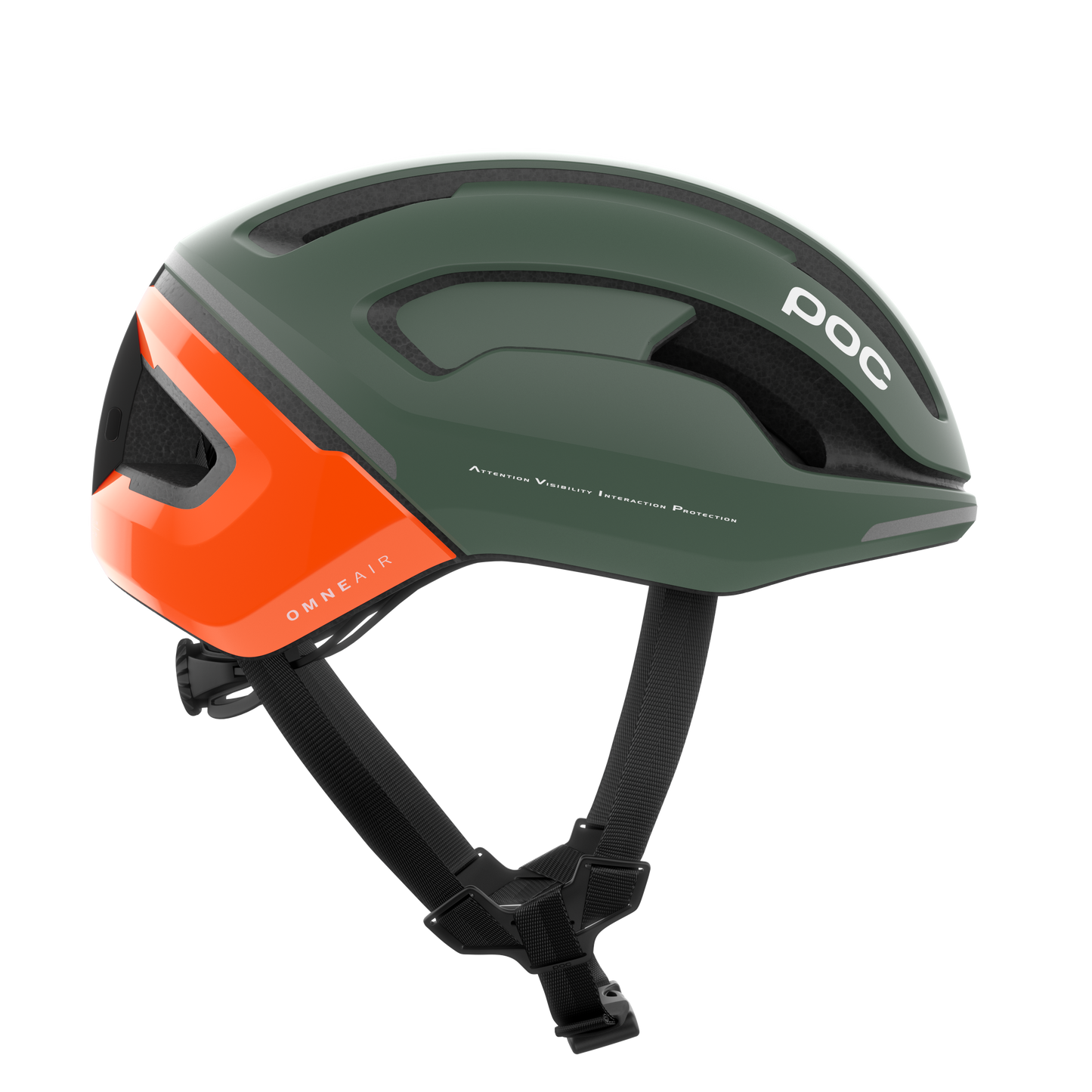 Casque Route POC OMNE BEACON MIPS Kaki/Orange Fluorescent AVIP