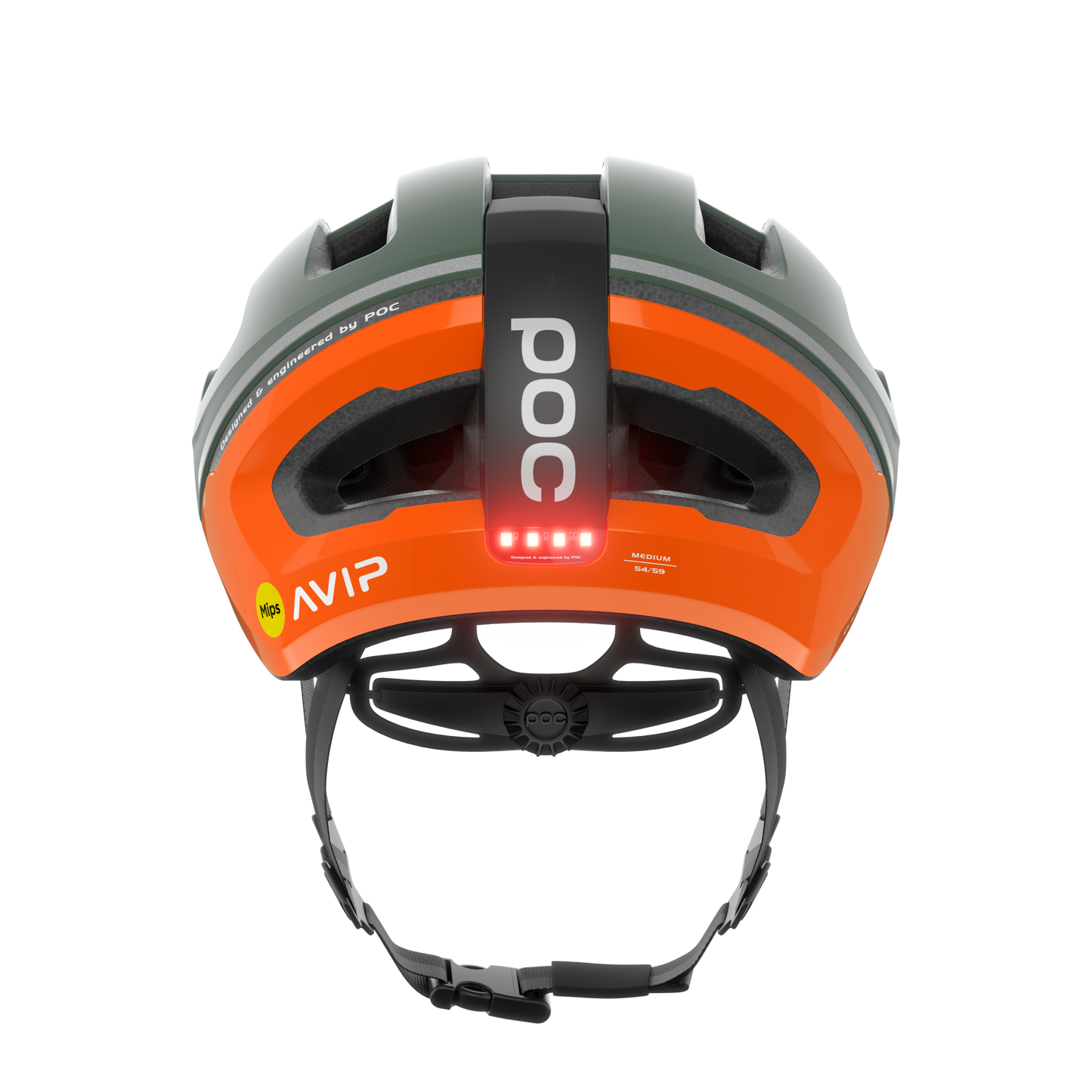 Casque Route POC OMNE BEACON MIPS Kaki/Orange Fluorescent AVIP