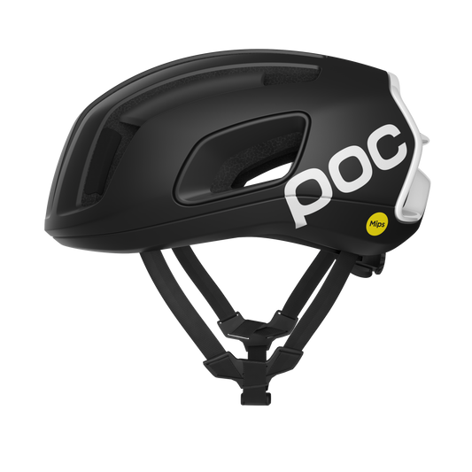 Casque Route POC CYTAL MIPS Noir/Blanc Matt Logo