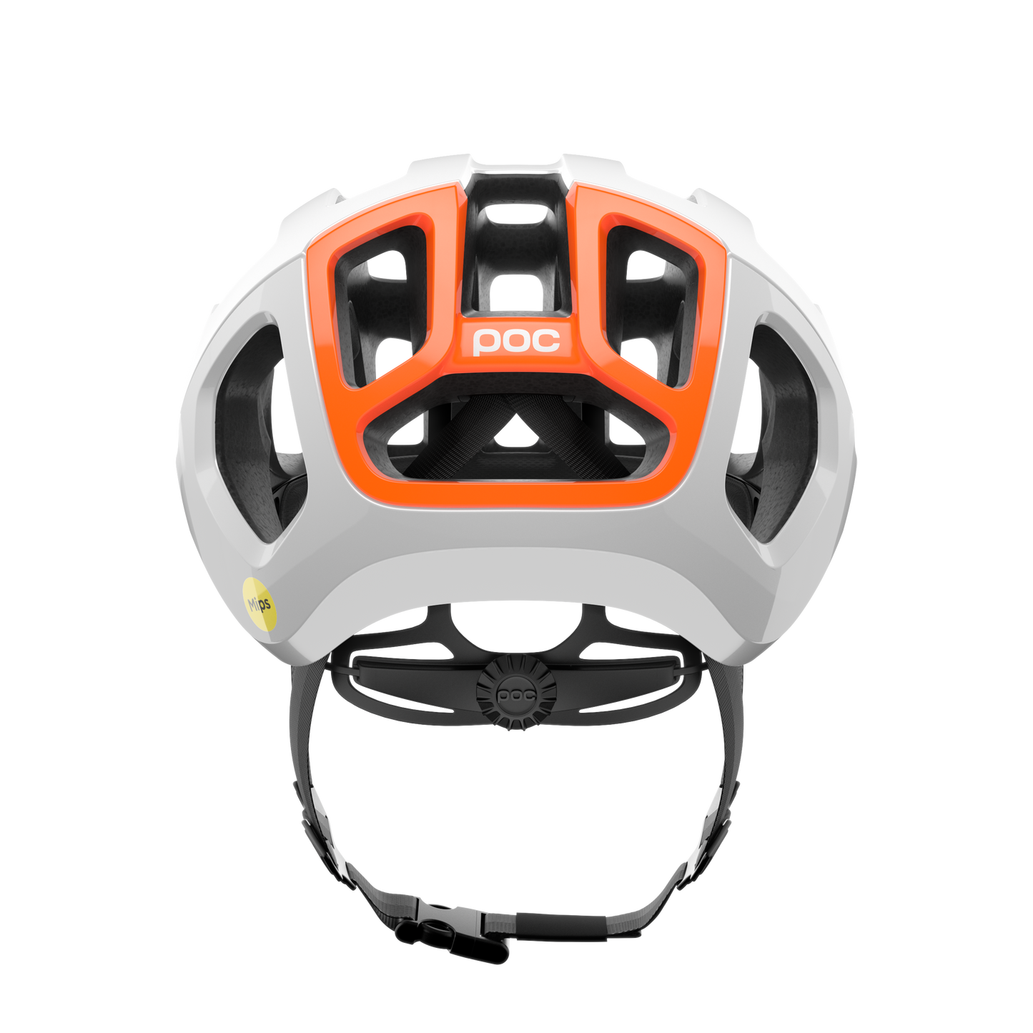 POC VENTRAL AIR MIPS Road Helm Wit/Oranje Fluo