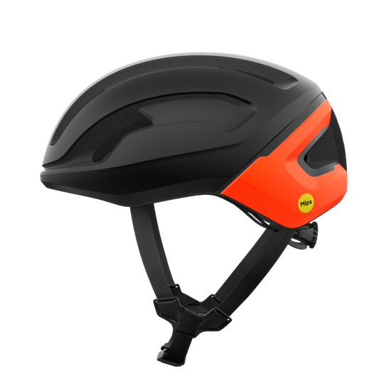 Casque Route POC OMNE AIR MIPS Noir Matt/Orange Fluo