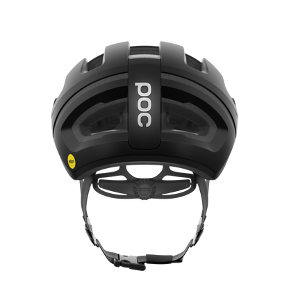 Casque Route POC OMNE AIR MIPS Logo Noir Matt/Blanc