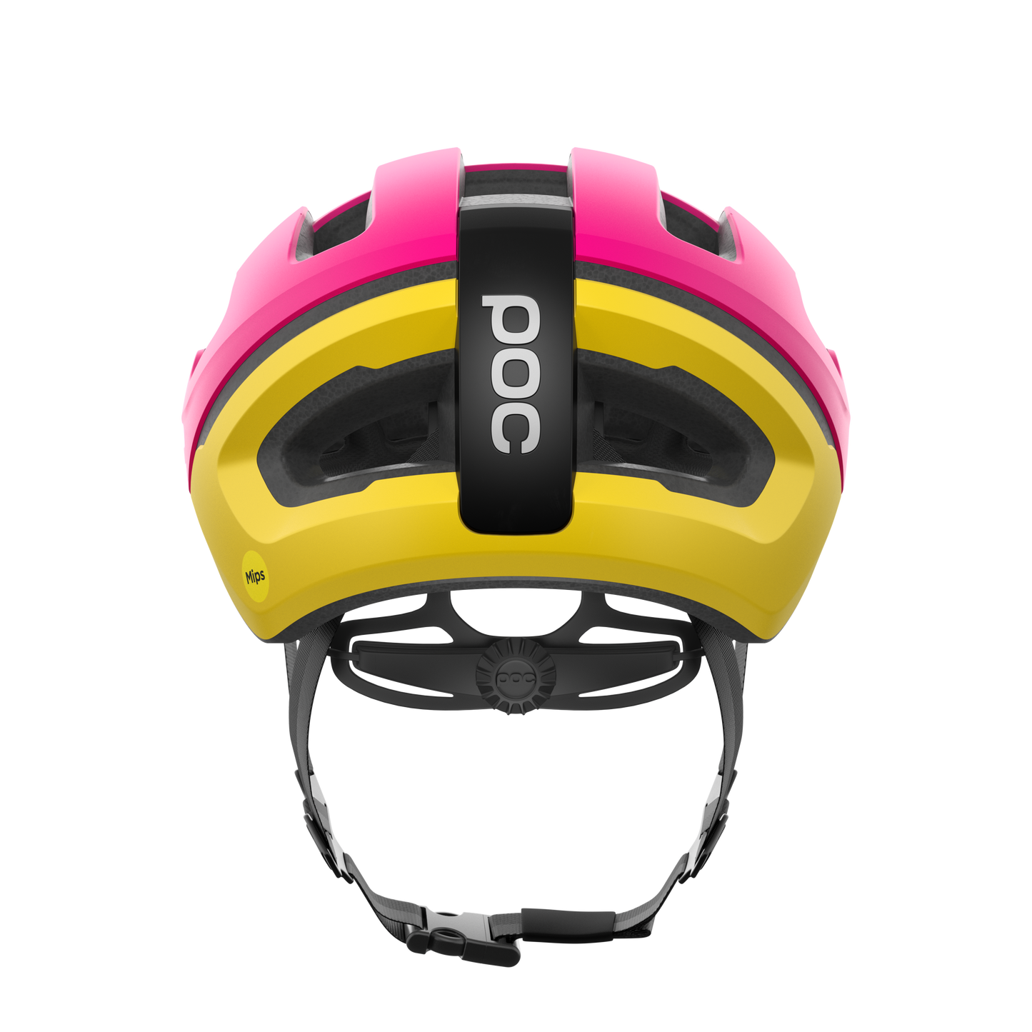 Casque Route POC OMNE AIR MIPS Logo Rose/Jaune