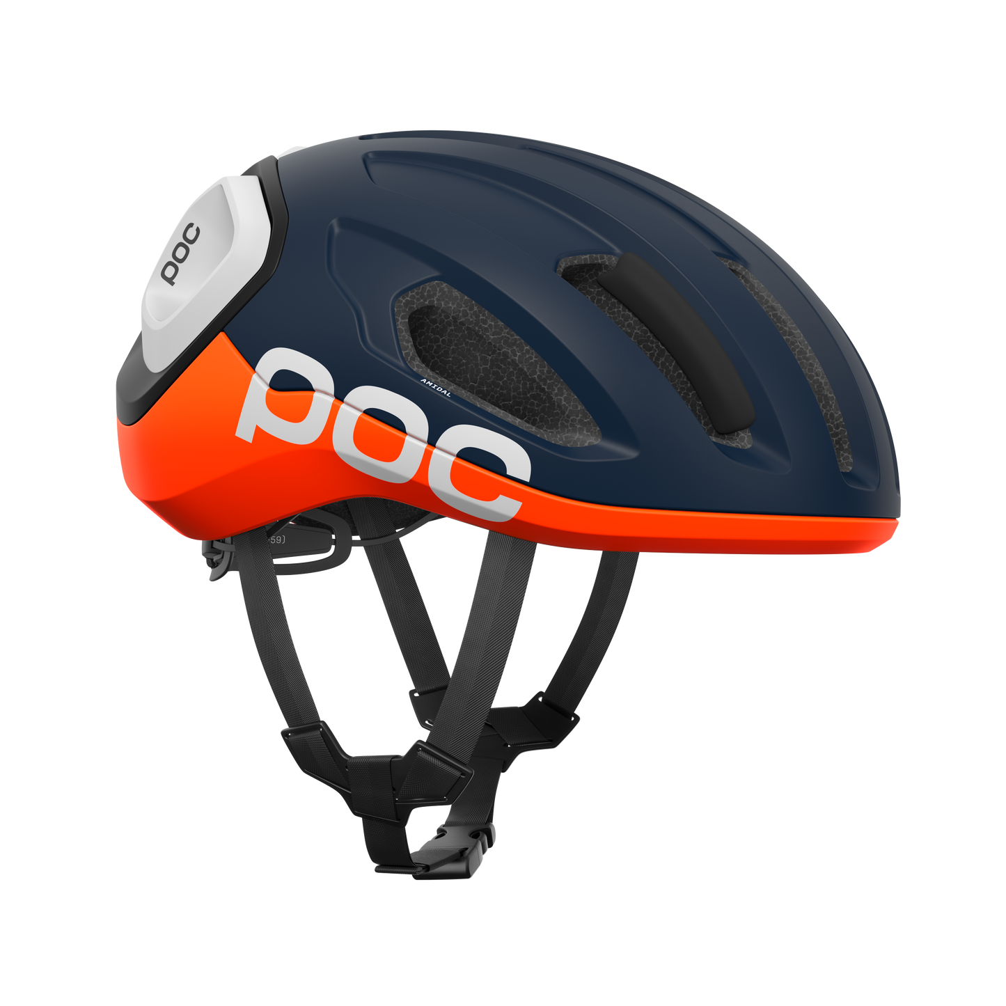 Casque Route POC AMIDAL Marine/Orange/Blanc Matt