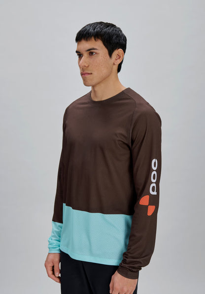 Maillot POC MOTION AIR Lange Mouwen Brons/Blauw