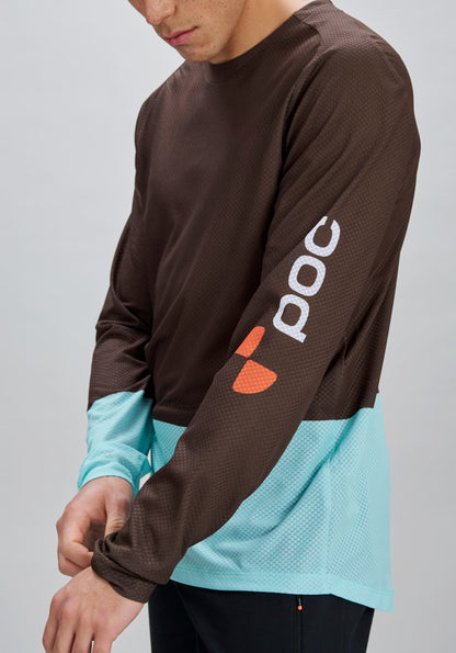 Maillot POC MOTION AIR Lange Mouwen Brons/Blauw