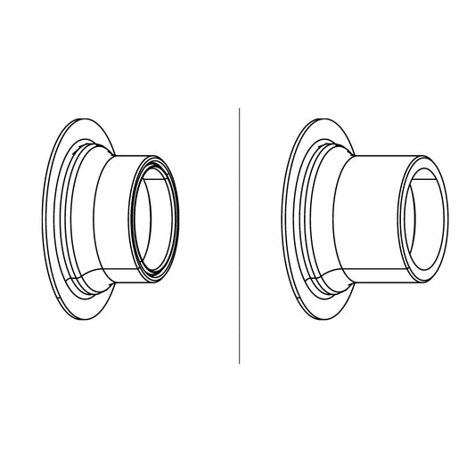 ZIPP ZR1 15X100mm-eindstukken voor de voorwielas #11.2018.064.018