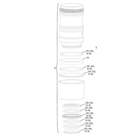RockShox luchtkamer met groot volume 216 x 63 mm voor demper #11.4118.033.017