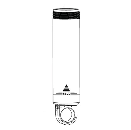 Demperhuis ROCKSHOX standaard bevestigingsoog 60 mm met hydraulische eindaanslag voor SUPER DELUXE C1-C2 #11.4118.054.600