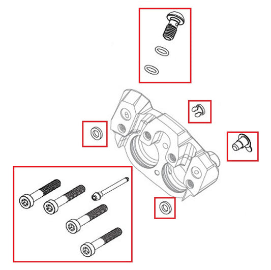 Kit Vis  Etrier de Frein SRAM SRAM MAVEN Ultimate/Silver/Bronze