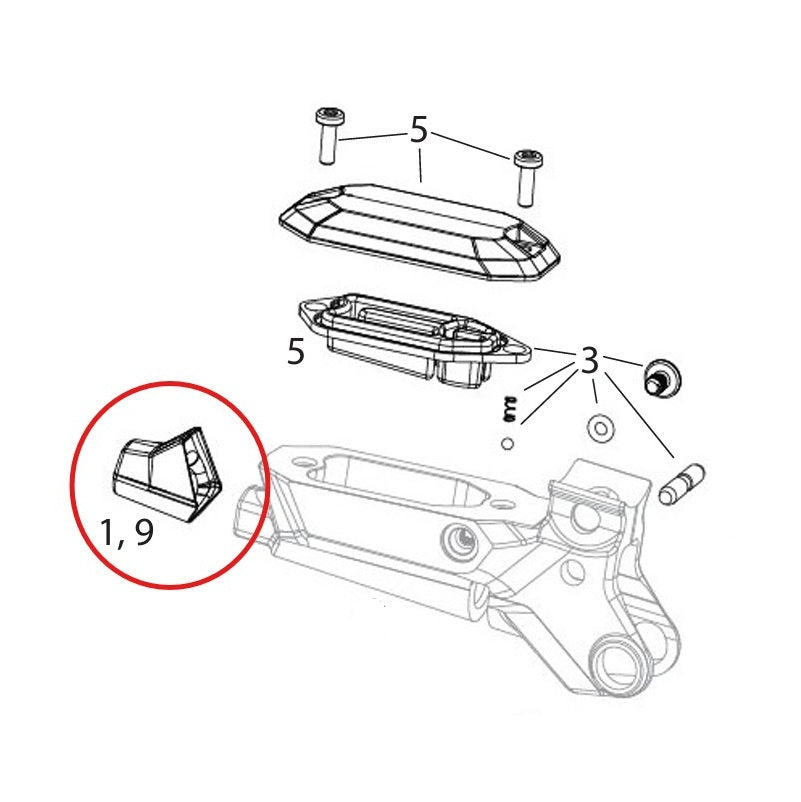 Remslangbeschermer SRAM MAVEN Ultimate/Zilver/Brons (x2)