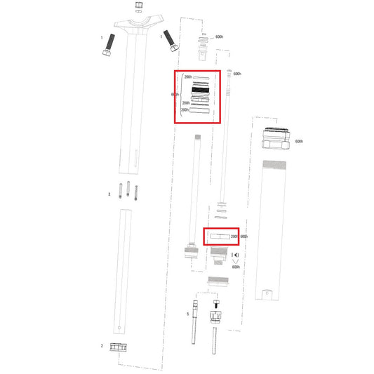 200 uur/jaar onderhoudskit ROCKSHOX REVERB STEALTH C1-V2 (2020+)