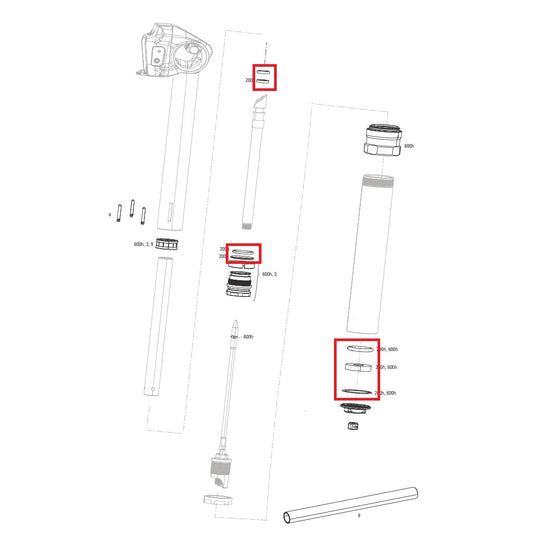 Kit Entretien 200 h/An ROCKSHOX REVERB AXS A1/A2