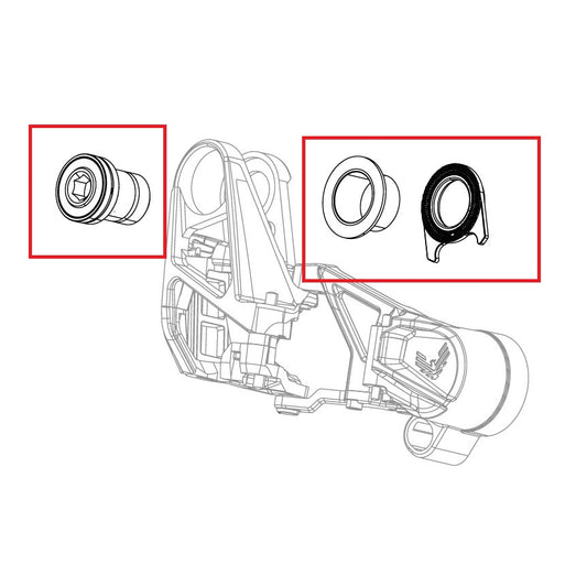SRAM X0 T-TYPE EAGLE AXS complete boutenset voor achterderailleur