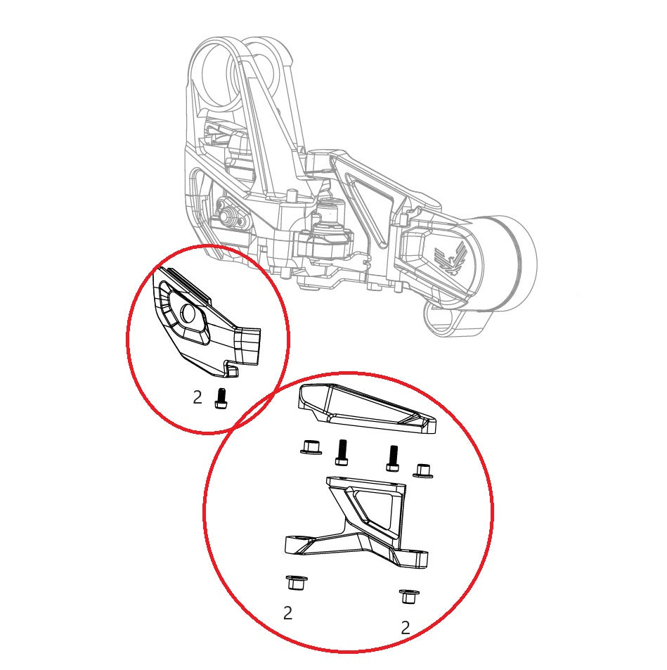 Kit de Protection Dérailleur SRAM XX-SL T-Type Eagle AXS