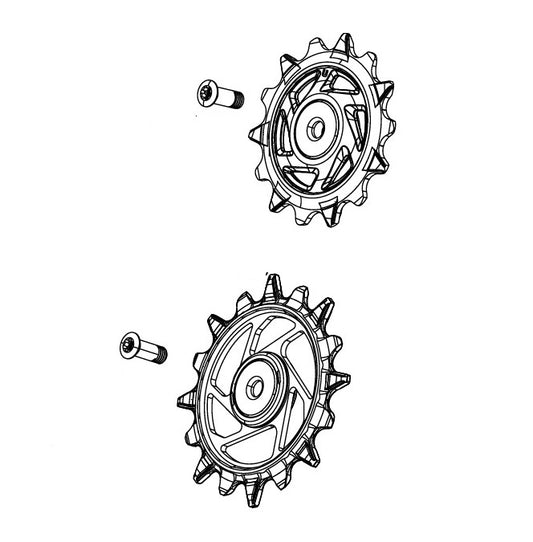 Galets de Dérailleur Arrière 12V SRAM X0/GX T-TYPE EAGLE AXS / RIVAL XPLR E1