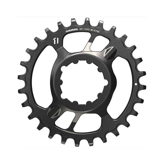 Enkel kettingblad SRAM X-SYNC 11 versnellingen Boost Direct Mount offset 3 mm — kettingblad op witte achtergrond