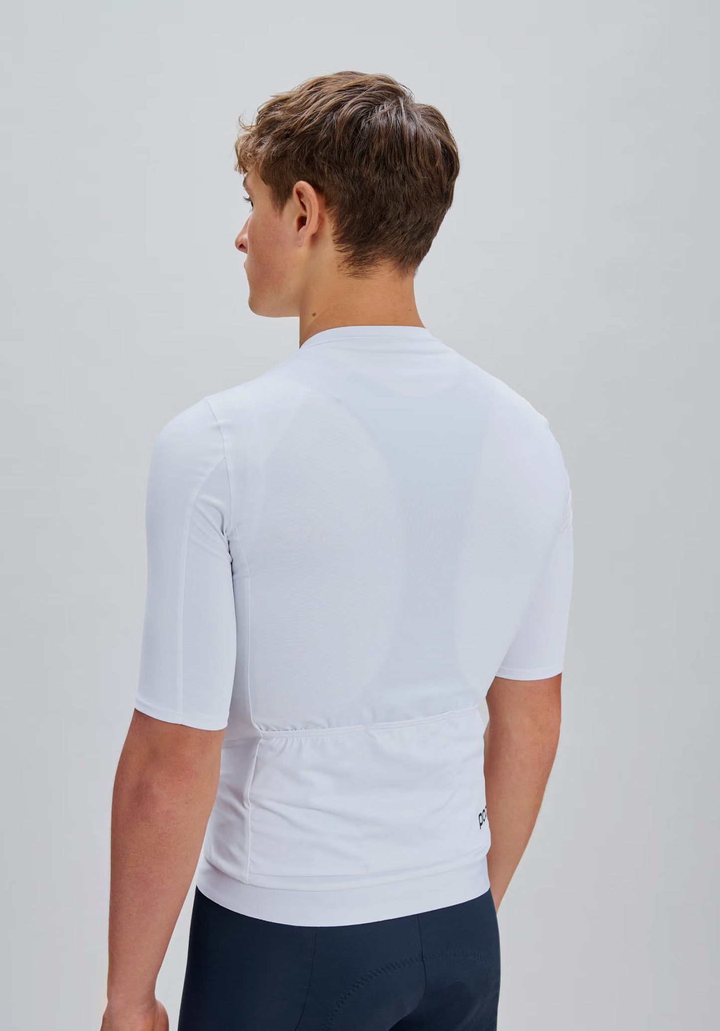 Maillot POC CADENCE Manches Courtes Blanc