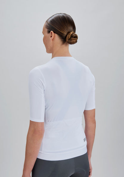 Wielershirt POC CADENCE Dames Korte Mouwen Wit