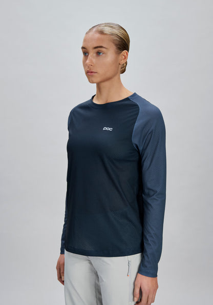 POC MOTION AIR Damesshirt Lange Mouwen Marineblauw