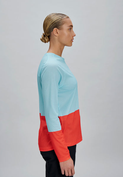 Shirt POC MOTION AIR Lange Mouwen Dames Blauw/Oranje
