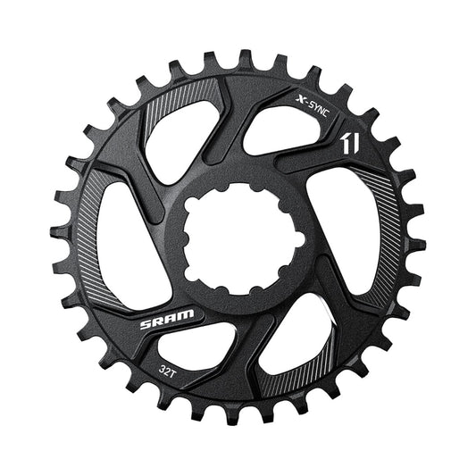 Enkel kettingblad SRAM X-SYNC NARROW WIDE 11 versnellingen Direct Mount offset 6 mm — kettingblad op witte achtergrond