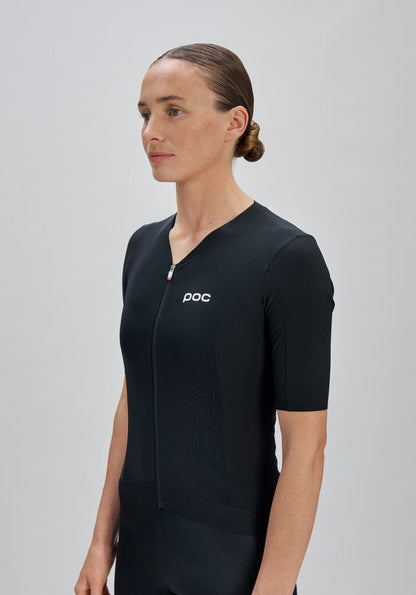 Shirt POC RACEDAY Dames Korte Mouwen Zwart