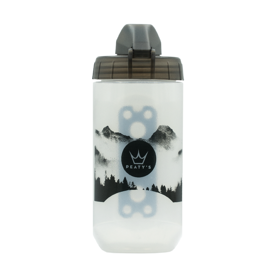 PEATY'S X FIDLOCK Bergfles en flessenhouder set (450ml) Transparant
